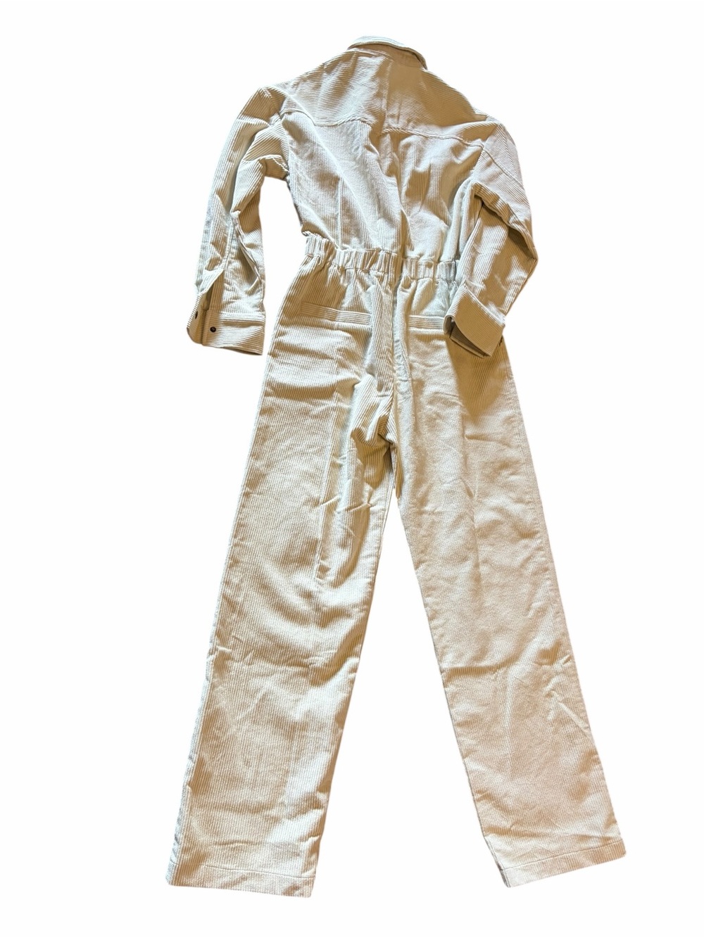 12th TRIBE Bowie Beige Corduroy Jumpsuit - Picture 3 of 7